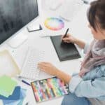 Freelance graphic designers get paid based on their skills